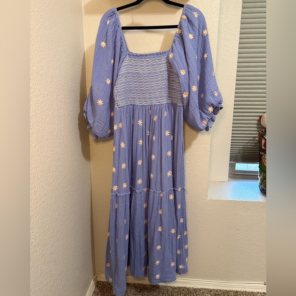Free People Dahlia Embroidered Maxi Dress - Picture 3 of 4